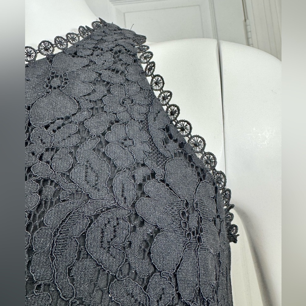 Cabi Black Lace Detail Top Size XS - Picture 5 of 10